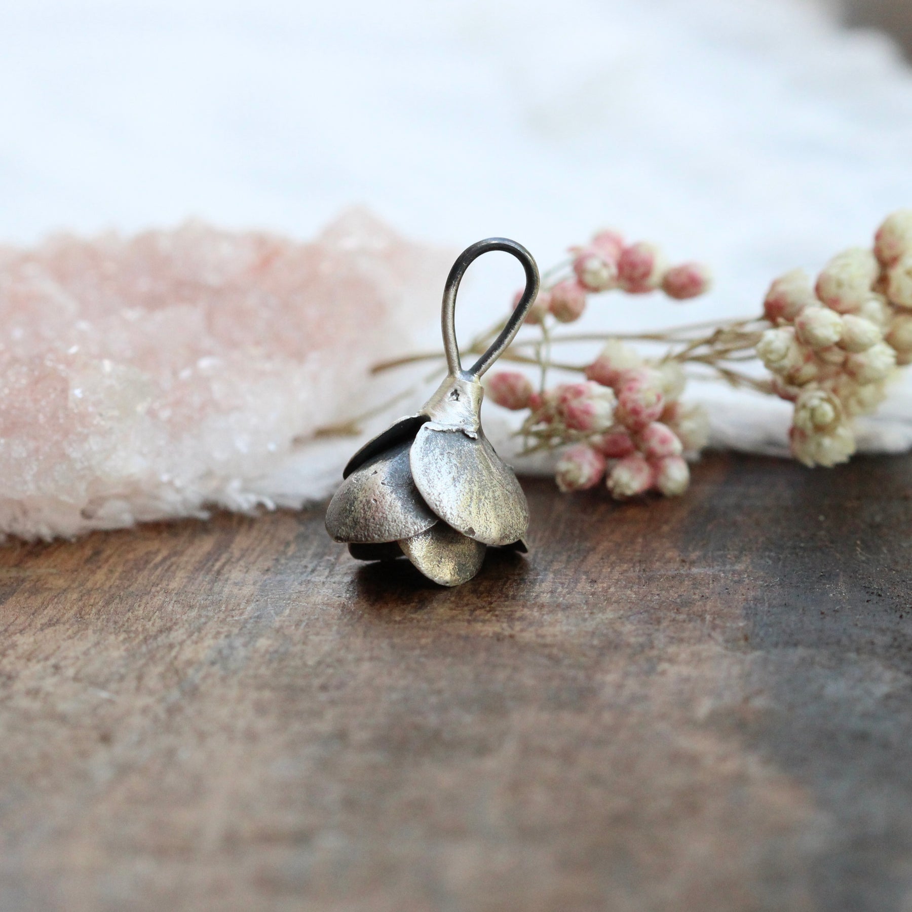 sterling silver cast succulent charm Storyteller collection