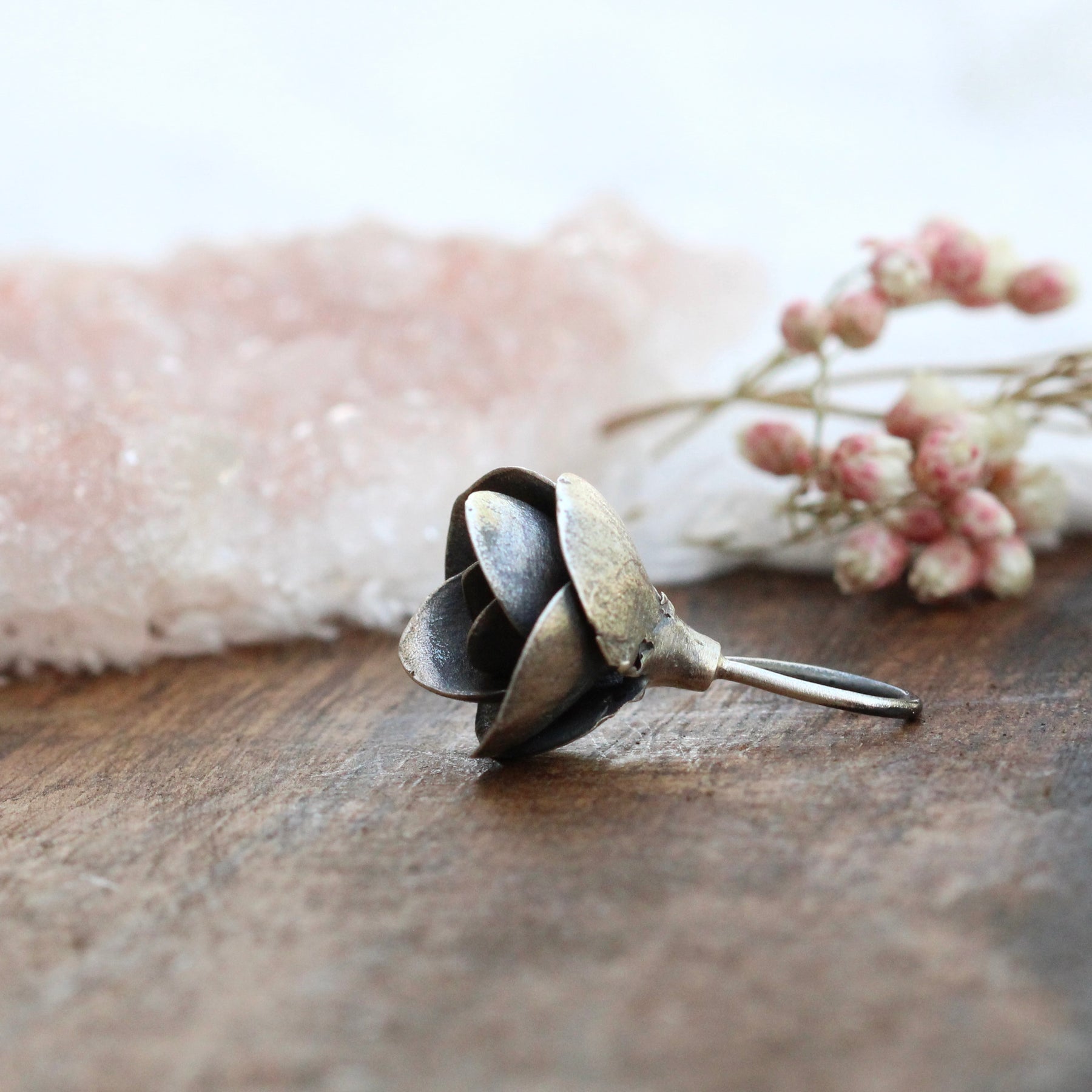 sterling silver cast succulent charm Storyteller collection
