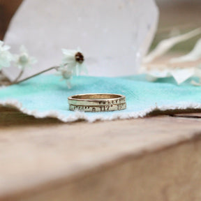 14k gold personalized Stacking ring