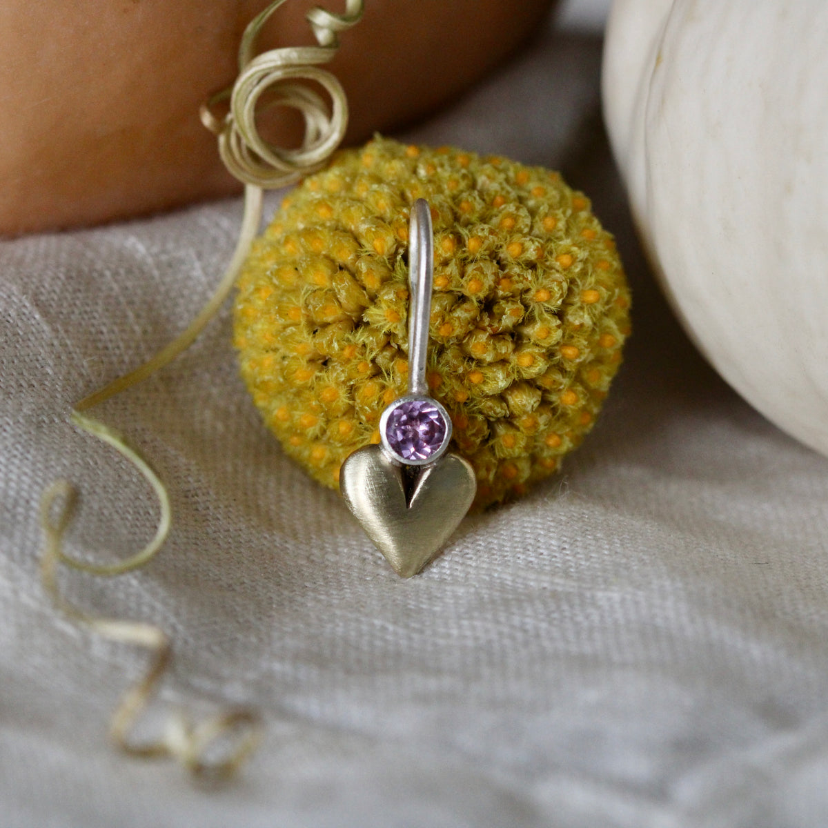 mixed metal Birthstone Golden Heart charm Storyteller Collection