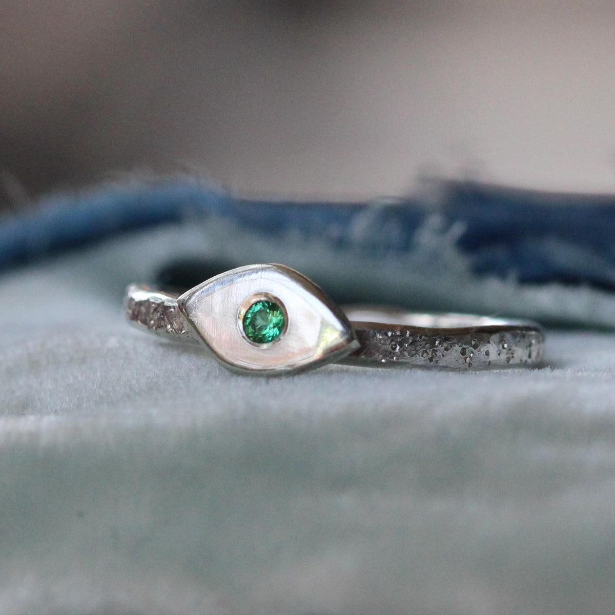Guardian Birthstone Sterling Silver Ring