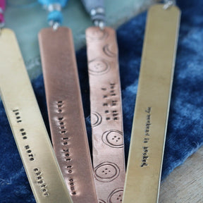 Custom Metal Bookmark Workshop September 2nd 6-8:30