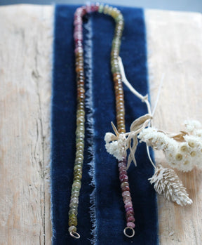 Multi Color Tourmaline Hand Knotted Gemstone Chain