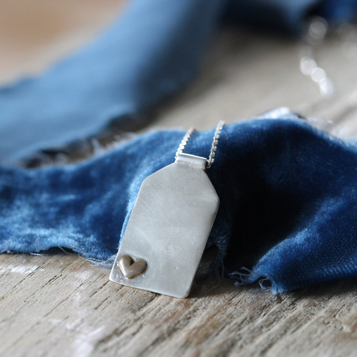 Courage Dear Heart Necklace Sterling Silver ARCHIVE SALE