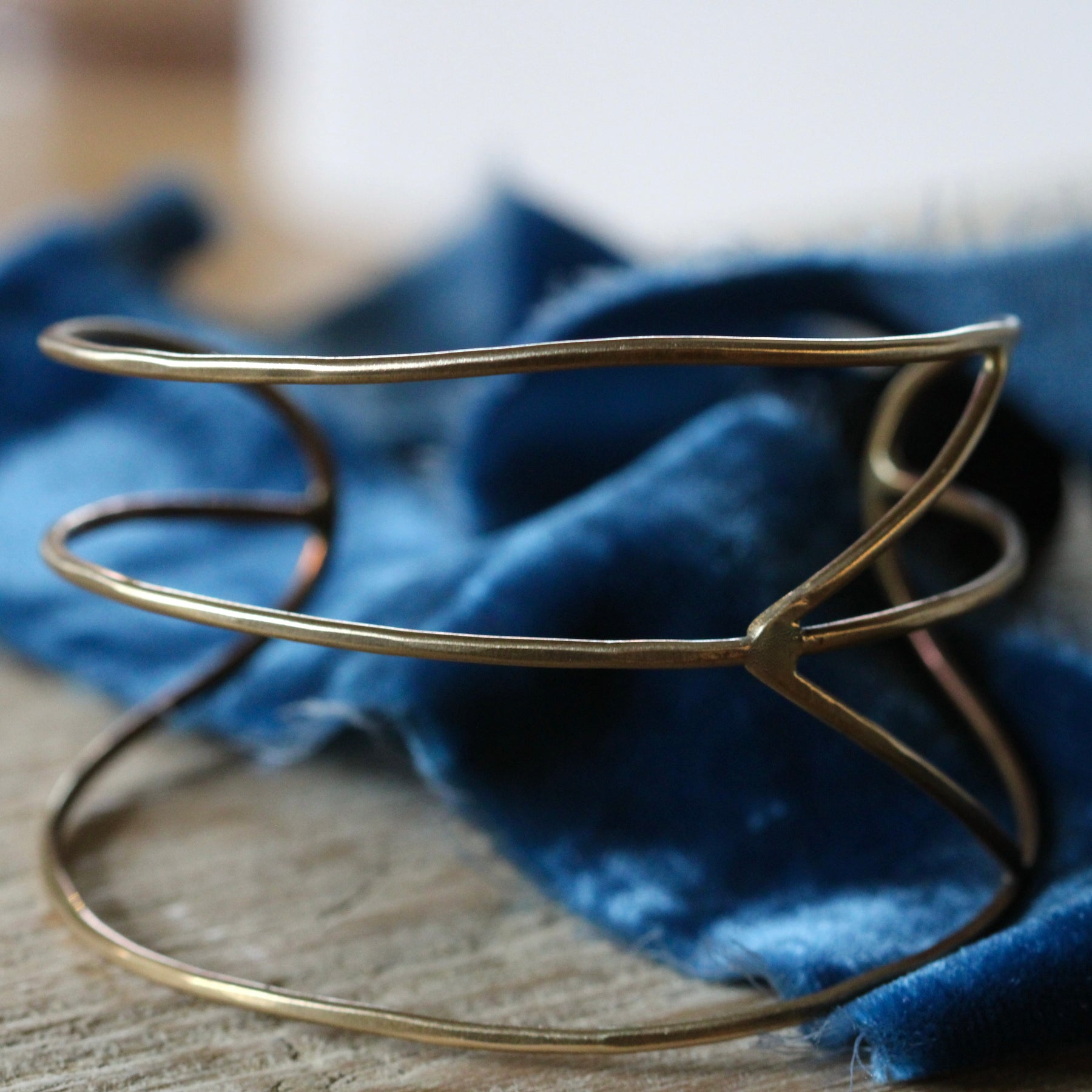 Peace Cuff in Brass ARCHIVE SALE