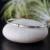 Star Stacking Cuff bracelet sterling silver and golden bronze
