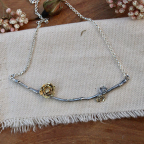 Poppy And Twig Collar Mixed Metal Necklace
