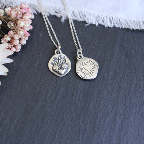 Sacred Heart Sterling Silver Necklace