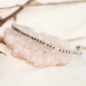 A Mother's Hug sterling silver cuff bracelet